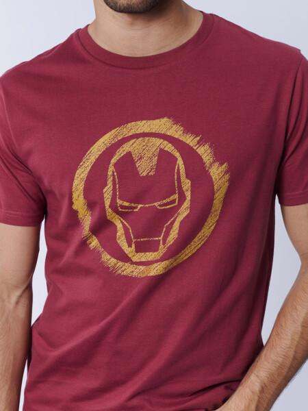 Remera Iron Man Bordo