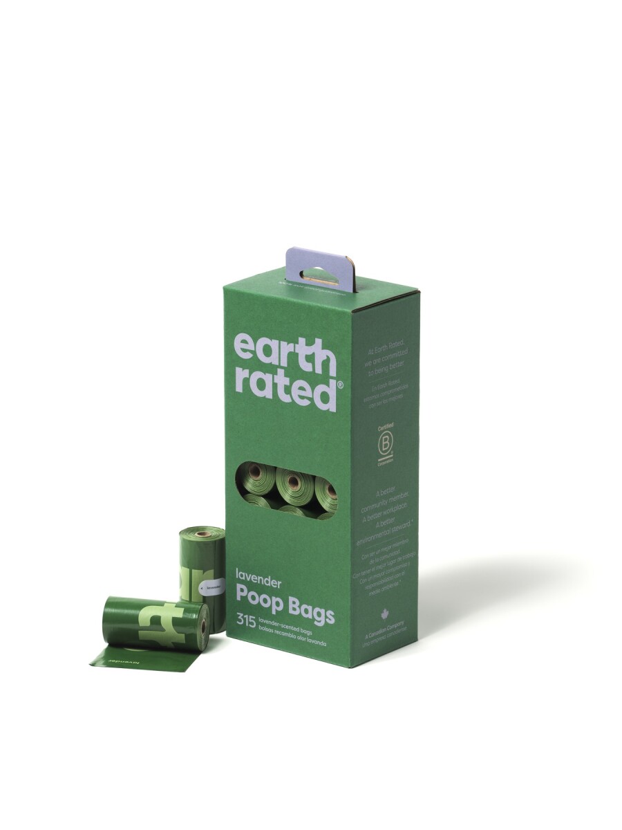 BOLSAS RECAMBIO EARTH RATED 21 ROLLOS X 15 BOLSAS LAVANDA 