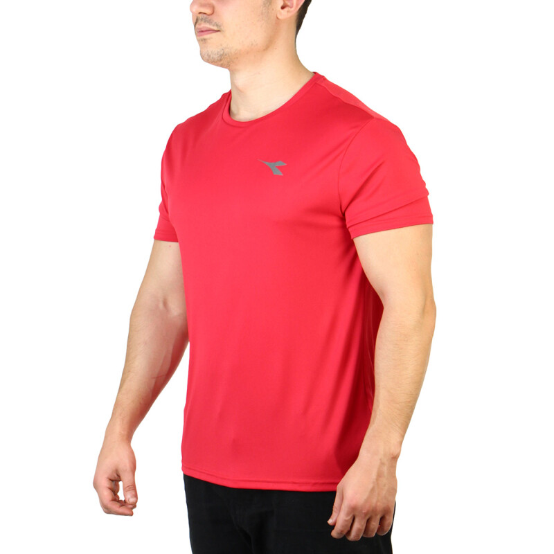 Remera Deportiva Hombre Diadora Rojo