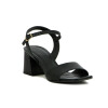 Darkness Sandalia Casual Capellada Cuero Suela Sintetica Taco Bajo Negro