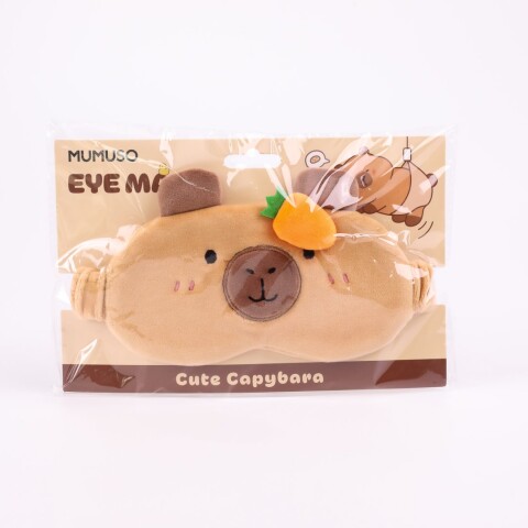 MÁSCARA PARA DORMIR DE CAPIBARA CON ZANAHORIA MÁSCARA PARA DORMIR DE CAPIBARA CON ZANAHORIA