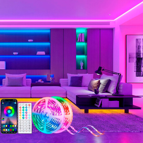 Tira Led Rgb Smart Control Por App Bluetooth 5 Metros Tira Led Rgb Smart Control Por App Bluetooth 5 Metros
