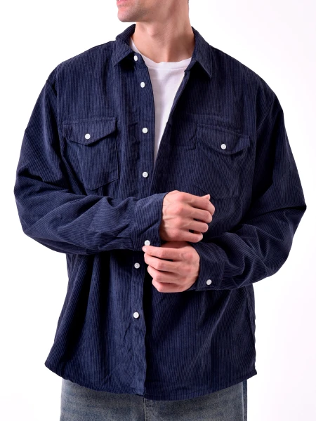 SOBRECAMISA STUART AZUL OSCURO