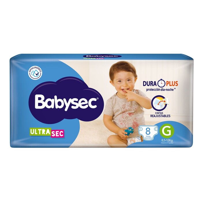 BABYSEC PAN ULTRA REGULAR TAMAÑO G PAQ 8 única