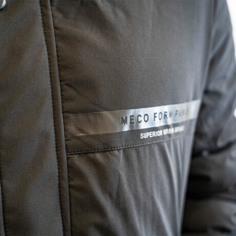 Uzspace Campera Winter C/capucha Bolsillos Abrigo Negro