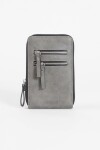 Porta celular tarjetero gris