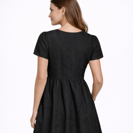Vestidos broderie Negro