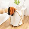 Cesto de Ropa Plegable 40x34x66cm Bamboo - Beige Cesto de Ropa Plegable 40x34x66cm Bamboo - Beige
