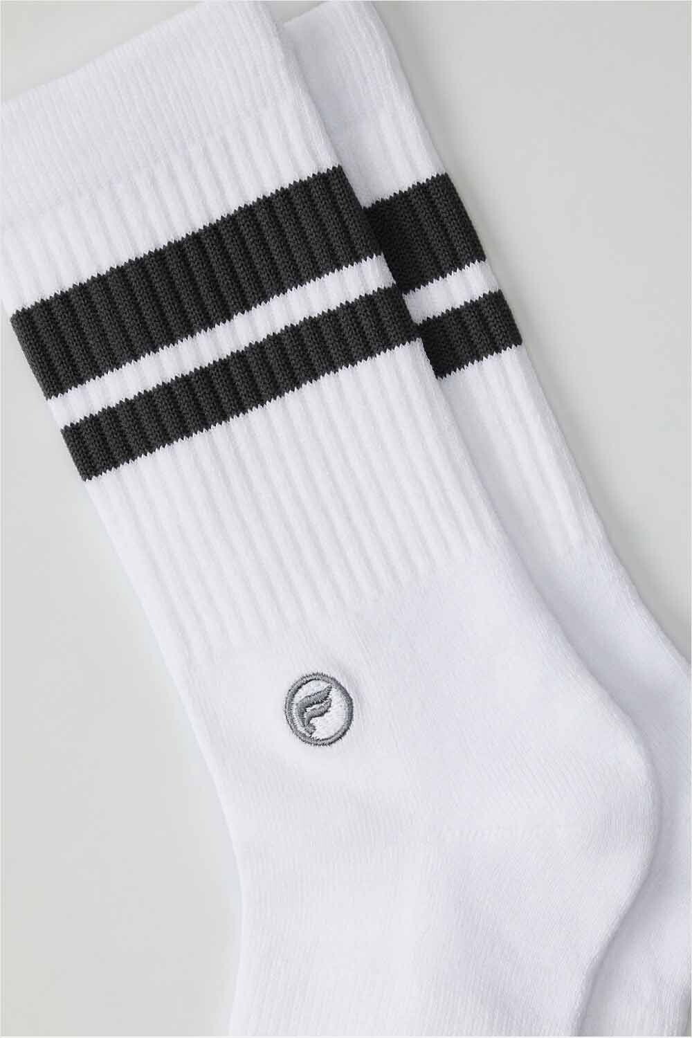 Medias The Everyday Crew Sock Unisex Classic White Stripe