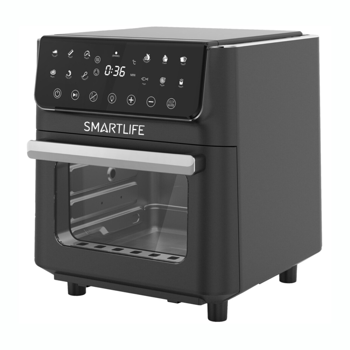 Freidora Sin Aceite Digital SMARTLIFE SL-AFDG012 Capacidad 12L 
