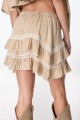 Falda Azalea Beige/Dorado