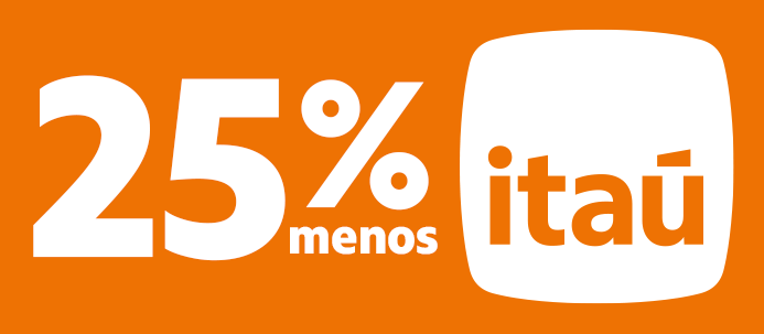 25% OFF ITAÚ