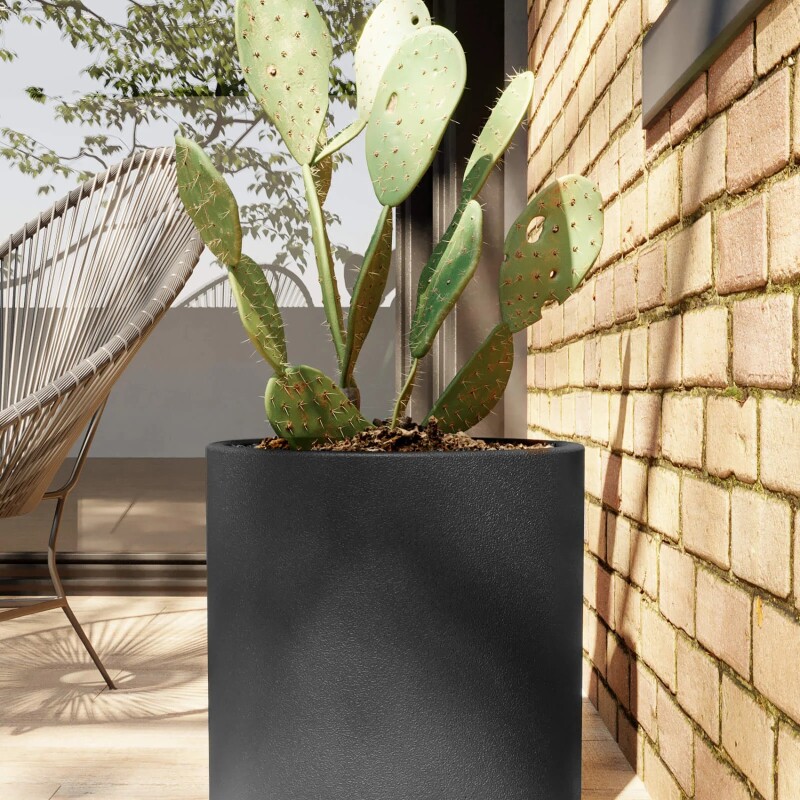 Macetero Cilindro 40 Negro Alto 40cm x 40cm diametro, 50 lts Macetero Cilindro 40 Negro Alto 40cm x 40cm diametro, 50 lts