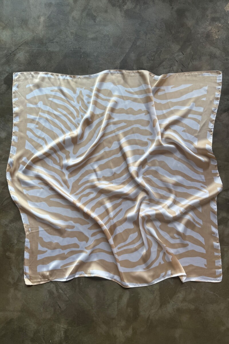 FOULARD ZEBRA NATURAL