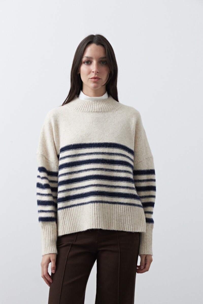 POLERA CROW Azul Marino