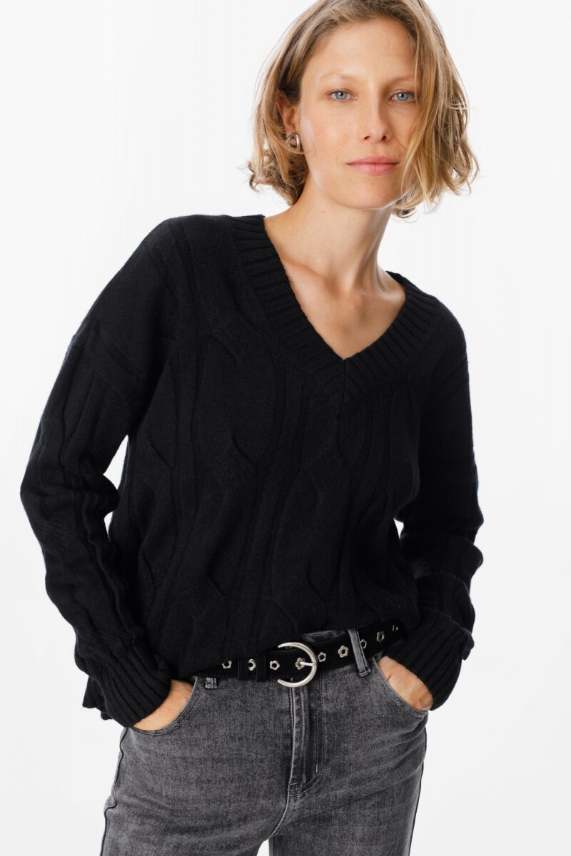 Sweater Corteza - Negro 