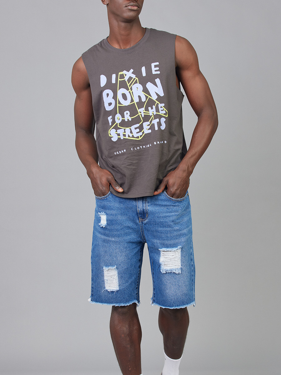 MUSCULOSA COLDA DIXIE Gris Oscuro