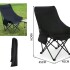 Silla Moon Chair Plegable Reforzada NEGRO