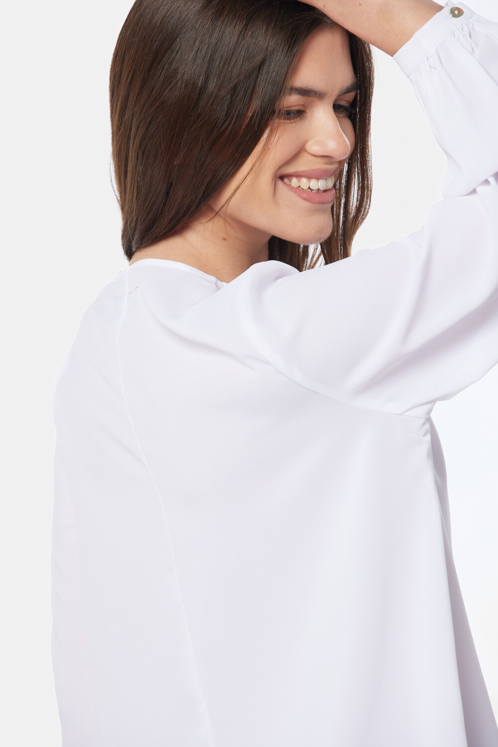 BLUSA MANGA LARGA Blanco