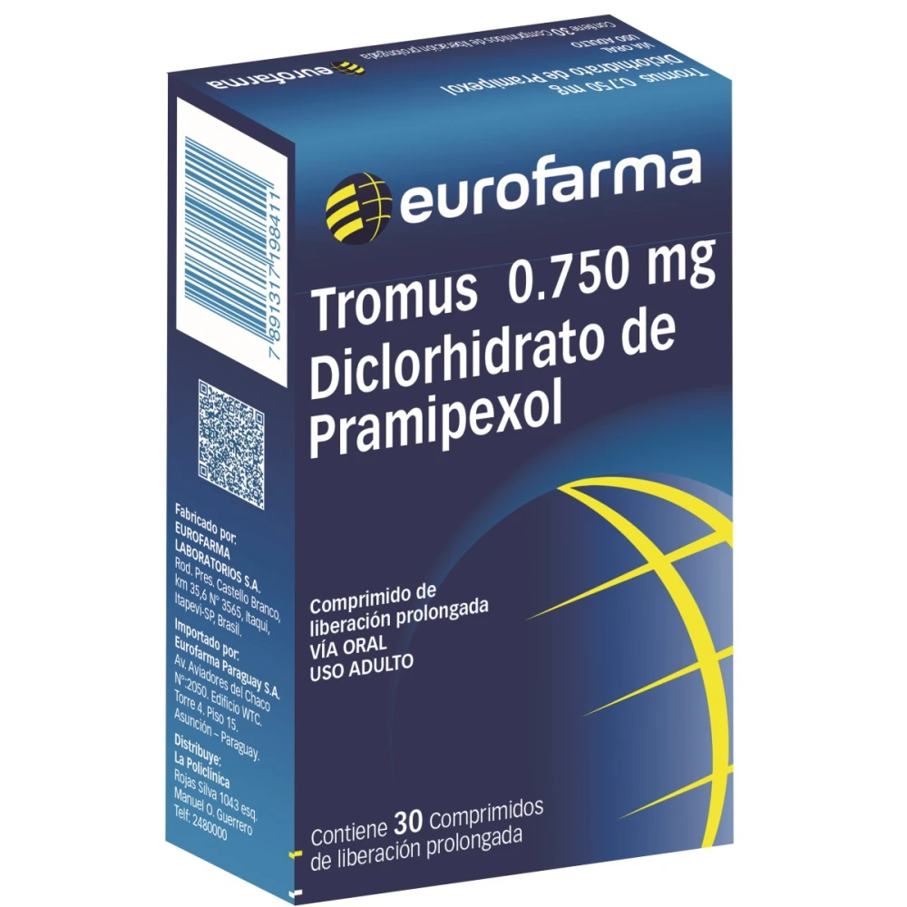 TROMUS 1.5 MG. CJ X 30 COMP. REC.