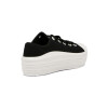 Moleca Calzado Casual Lona Acordonado Negro-blanco