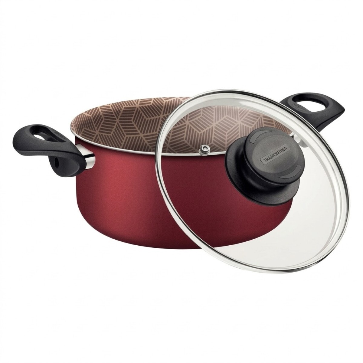 CACEROLA TRAMONTINA PARIS TAPA DE VIDRIO • 4,9L • 24cm 