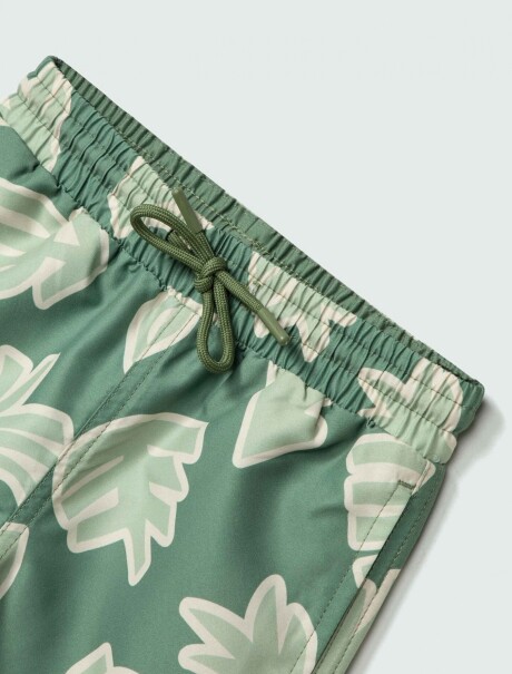 SHORT INFANTIL ESTAMPADO VERDE