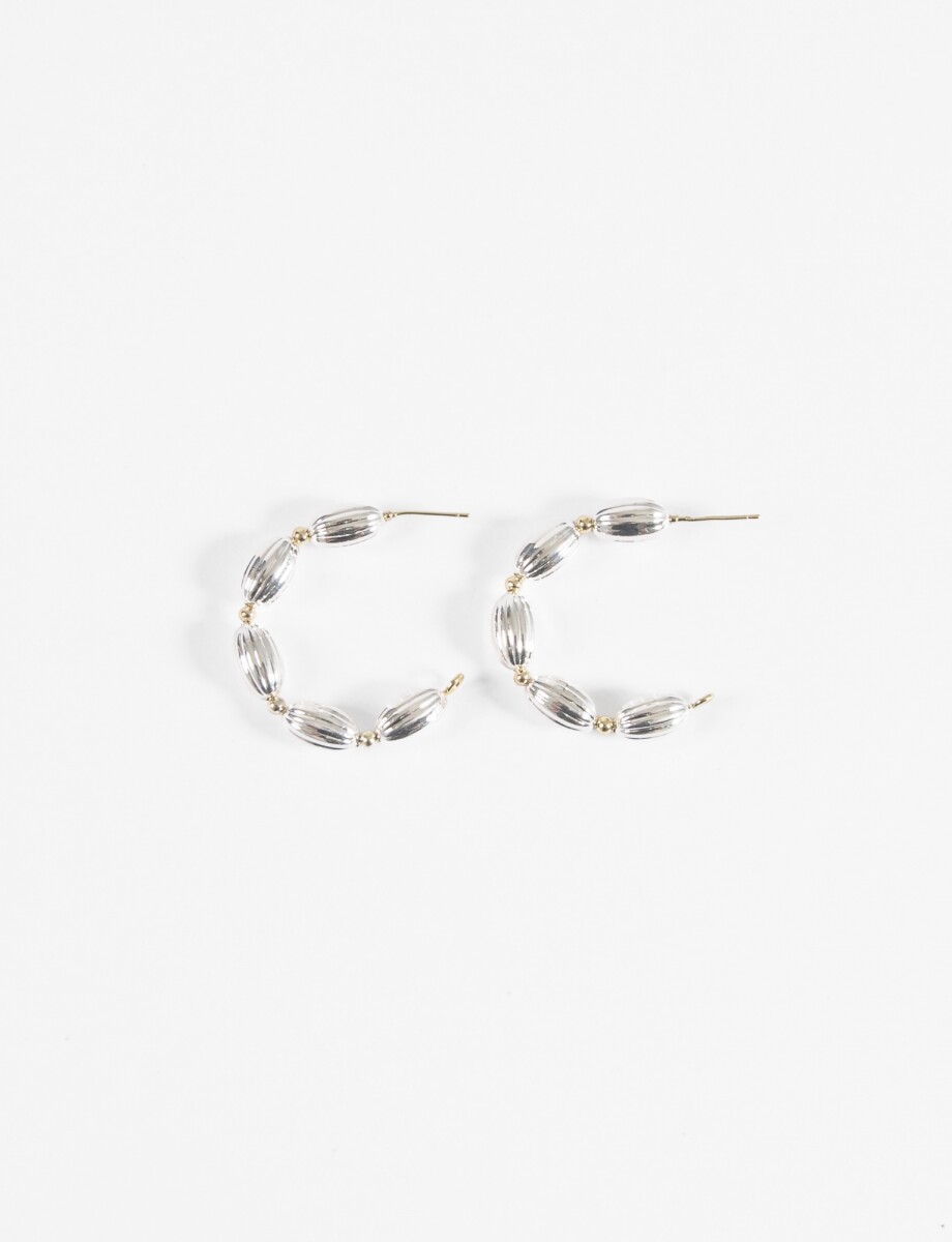 Aros party labrados - multicolor 