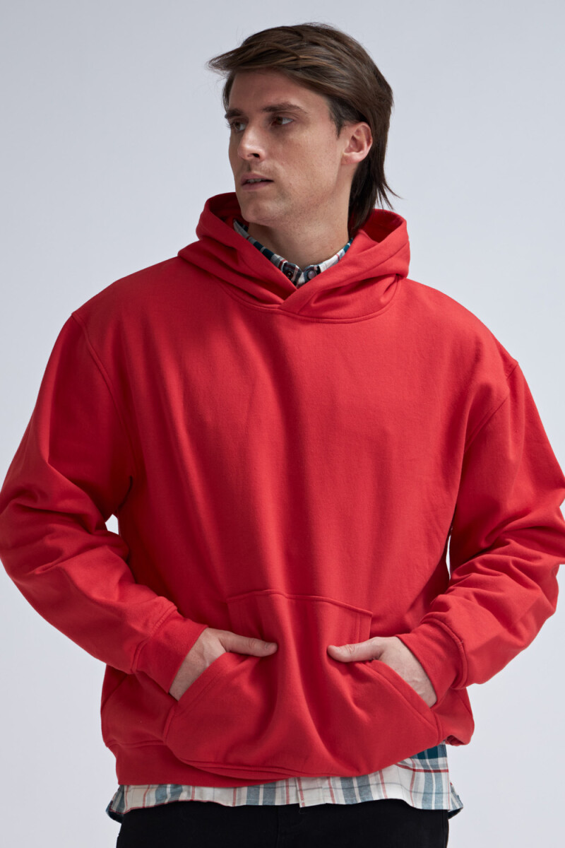 Canguro deportivo oversize Rojo