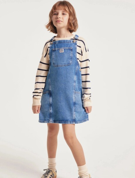 JARDINERO INFANTIL DE JEANS AZUL