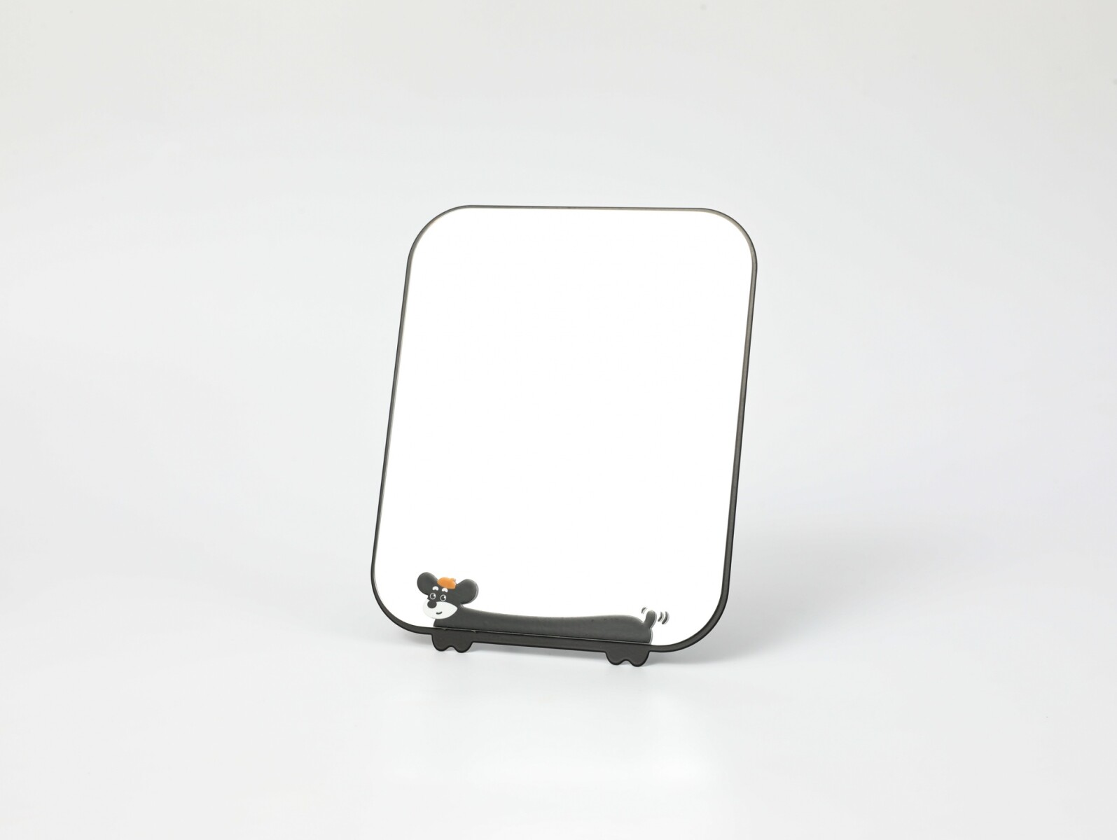 ESPEJO DE MAQUILLAJE CUADRADO MINIMALISTA (NEGRO) 