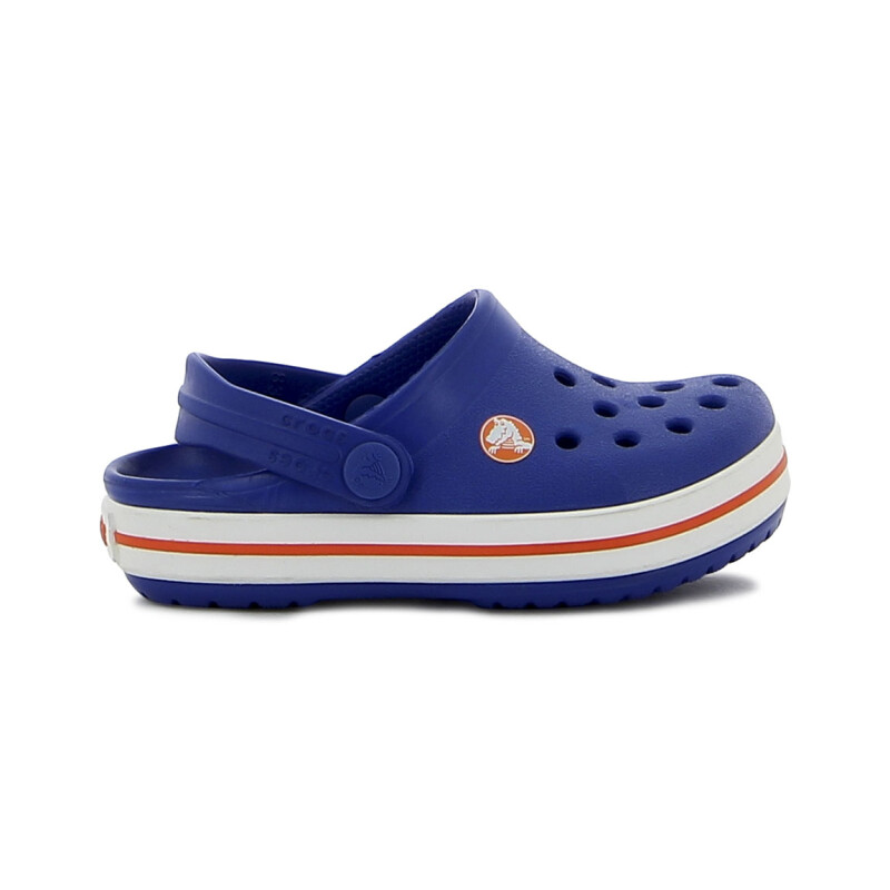 Crocs Band de Niño K Zueco C/tira Atras Azul-naranja