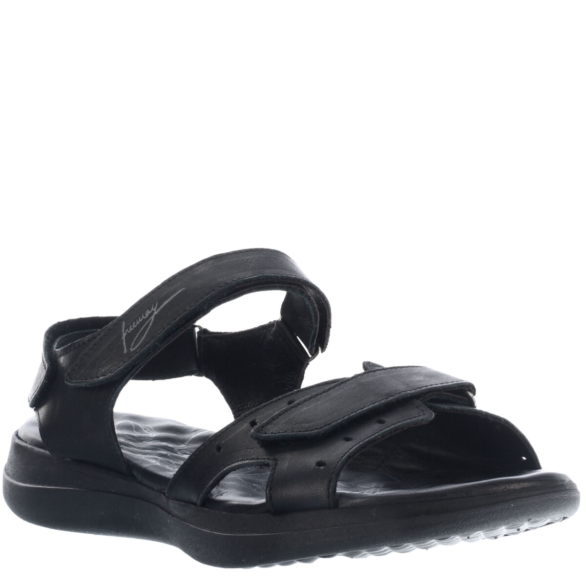 Sandalia de Mujer Freeway Casual c/Velcro - Negro 