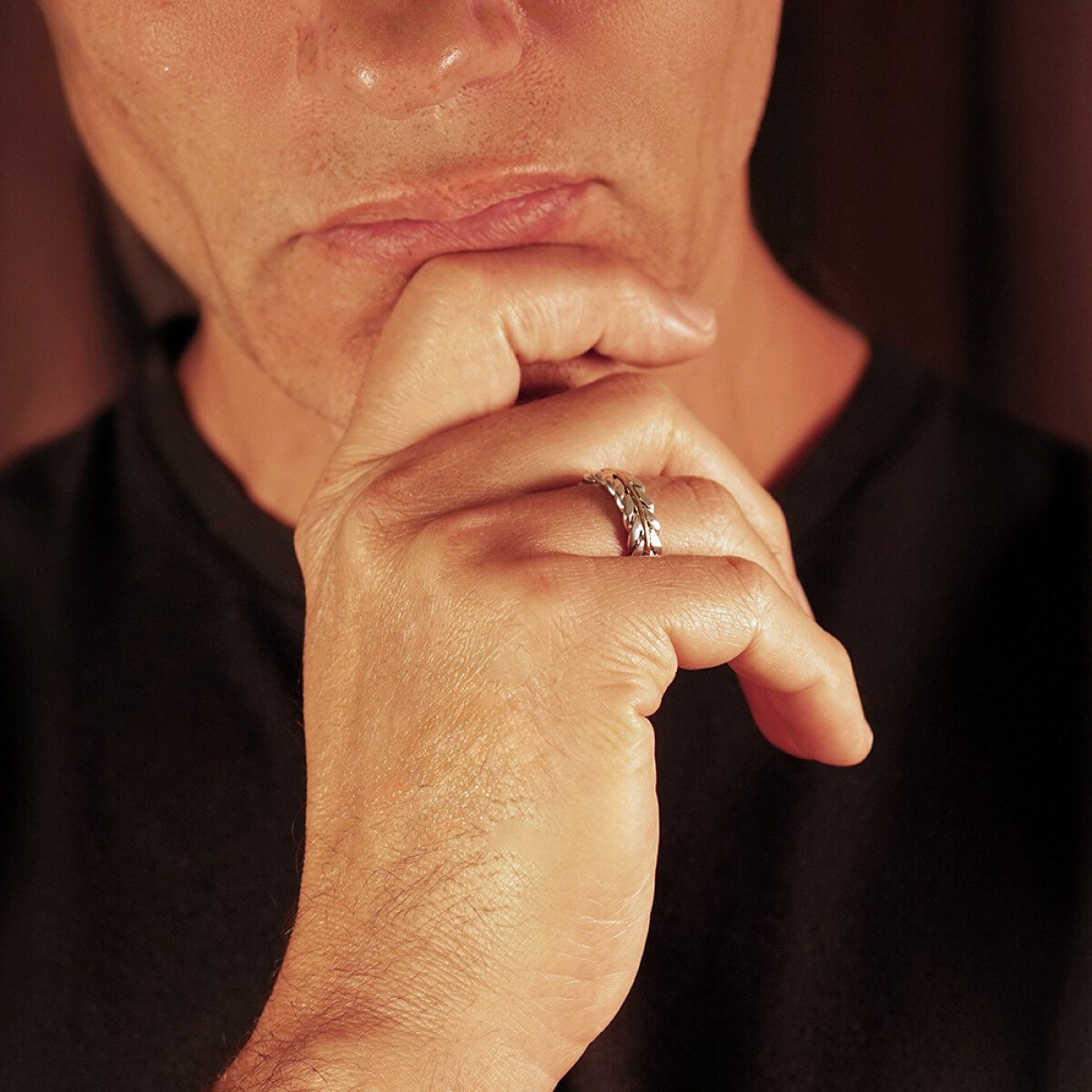 Anillo de hombre Cesar de plata 925 y oro 18k 