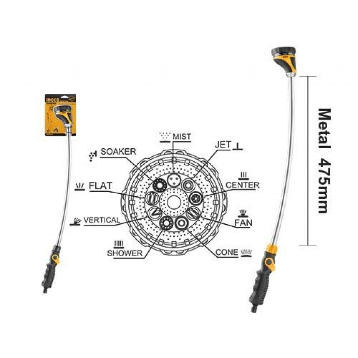 PUNTERO RIEGO METALICO LARGO HWW092 