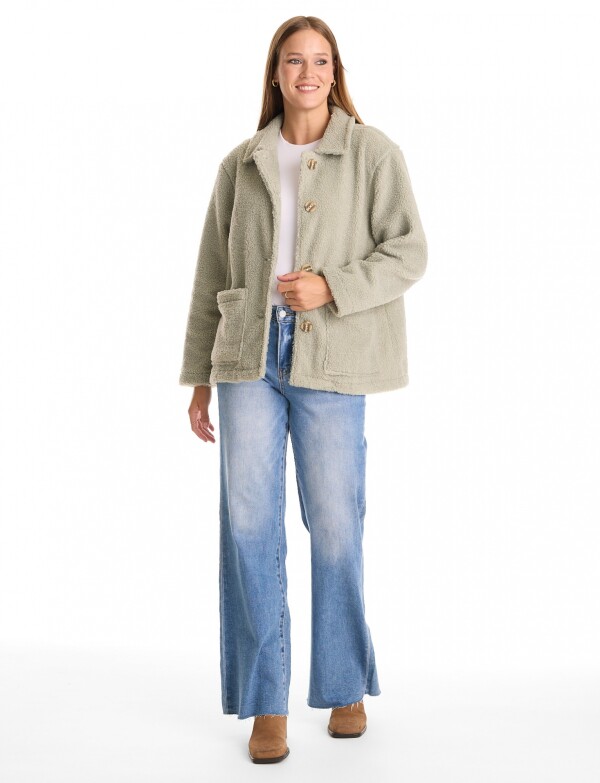 Sobrecamisa Sherpa VERDE CLARO