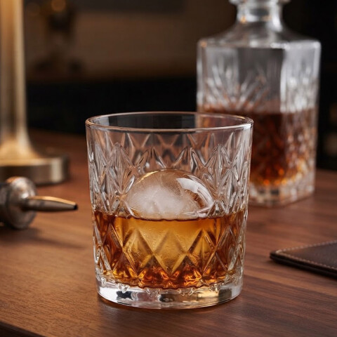 Vaso de Whisky Glamour 350ml TRANSPARENTE