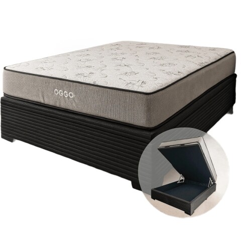 Sommier MEGA DENSIDAD Box Baúl – Reversible con Refuerzo Grauniert® 2 Plazas 138 cm