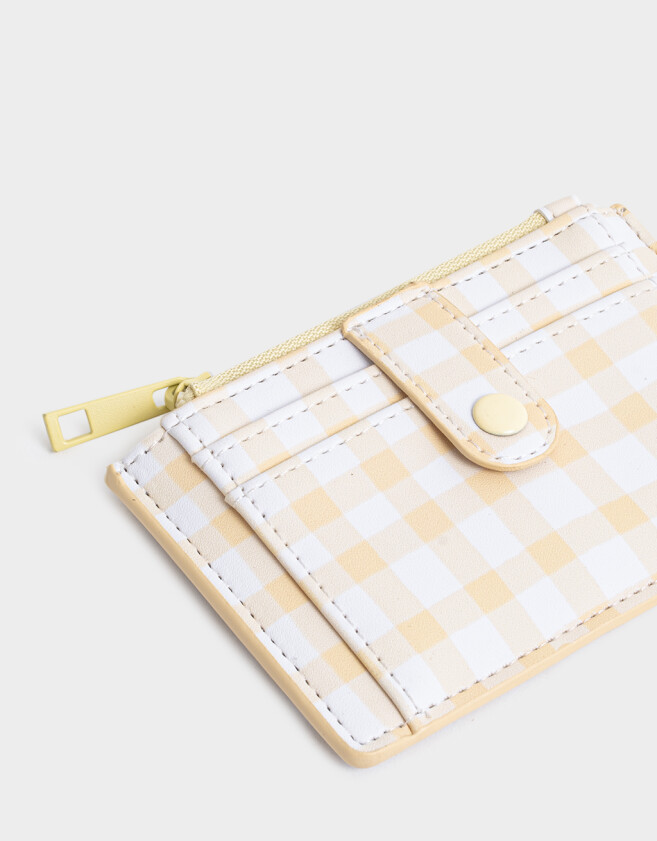 Tarjeteros Tarjetero Vichy - Estampado Geometrico