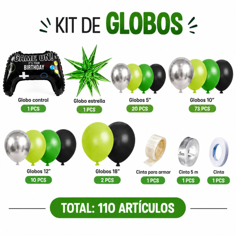 Set De Globos Gamer / Joystick Set De Globos Gamer / Joystick