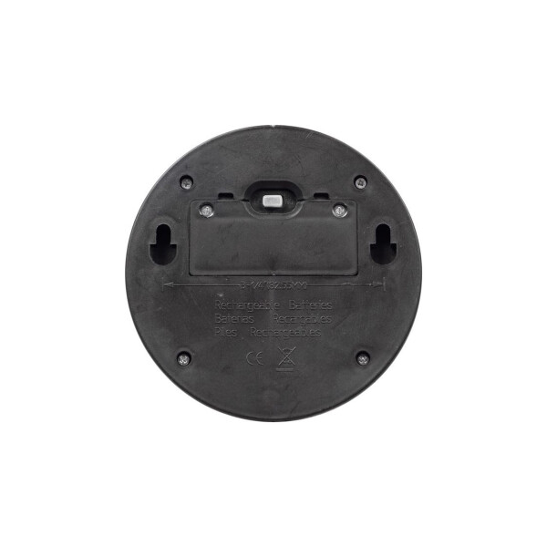 Lampara Solar Farol Redondo Sensor Luz Aplique Caminero Variante Cálida