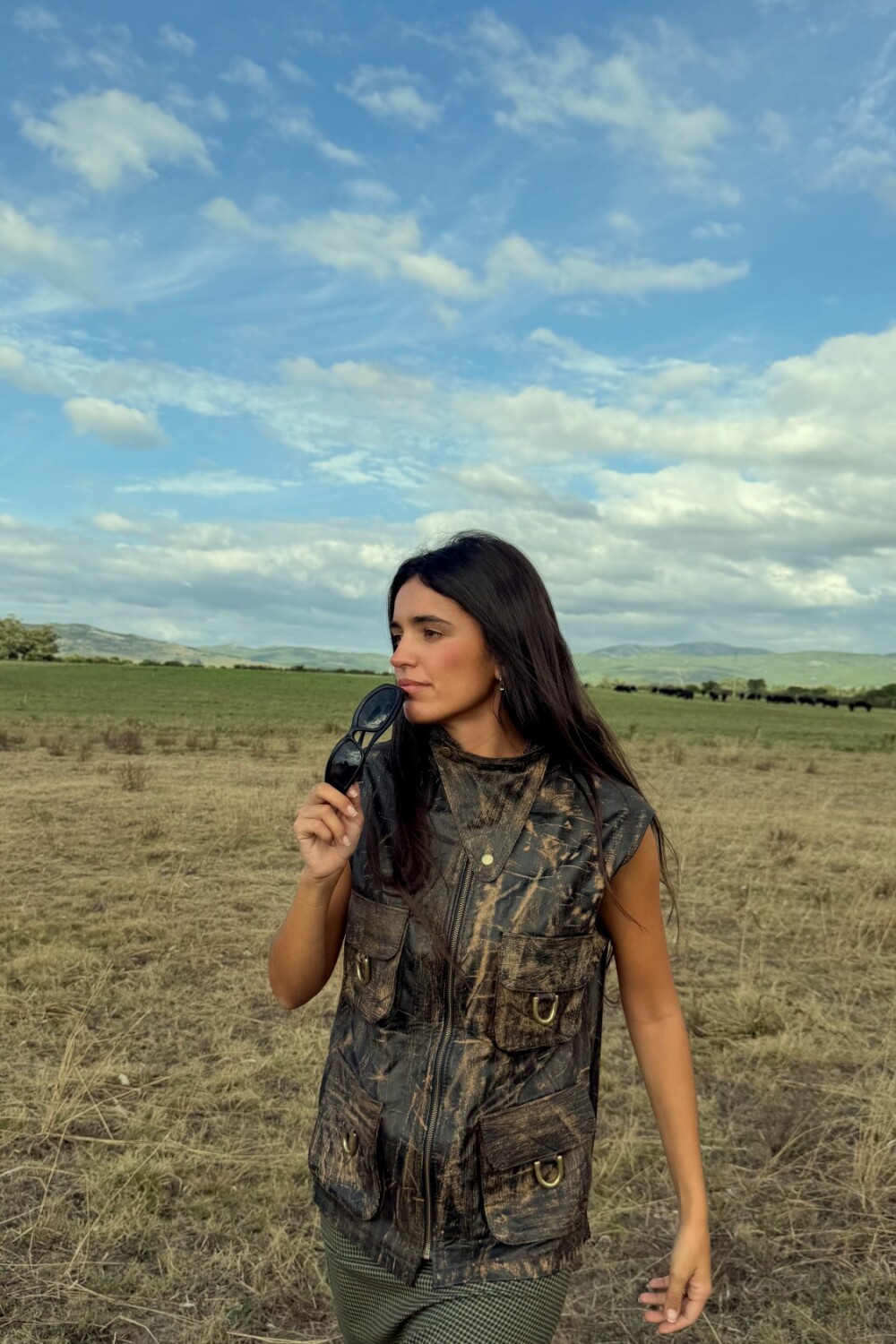 Triangle Vest Negro Vintage