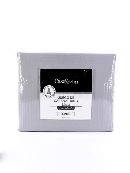 JUEGO DE SABANAS KING GRIS