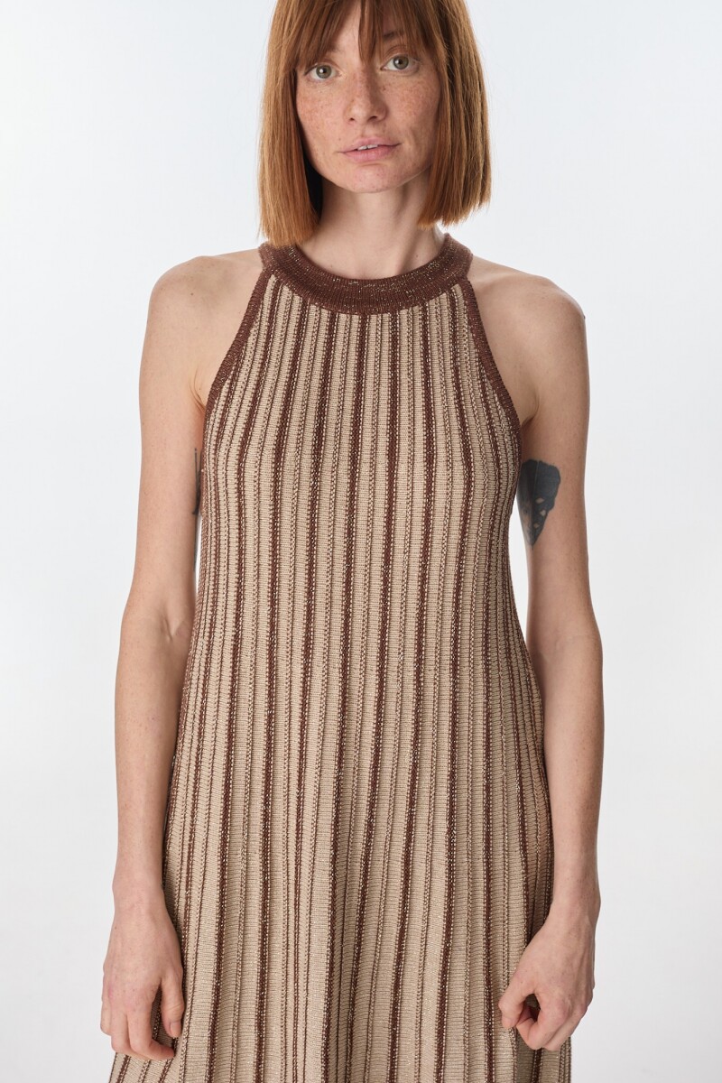 Vestido Ecos Marron