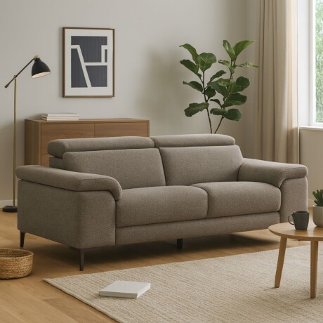 SOFÁ ELECTRICO TECH BEIGE - 3 CUERPOS