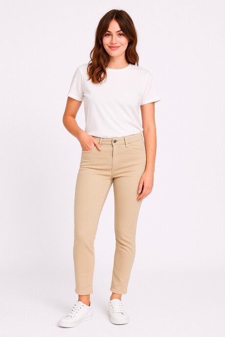 Pantalon Bardot Beige Claro