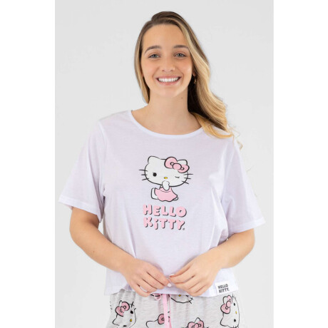 Hk pink bow pijama Gris