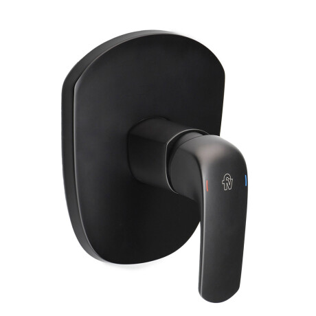 Mezclador Monocomando Ducha Color Negro Mate No Incluye Base NEGRO