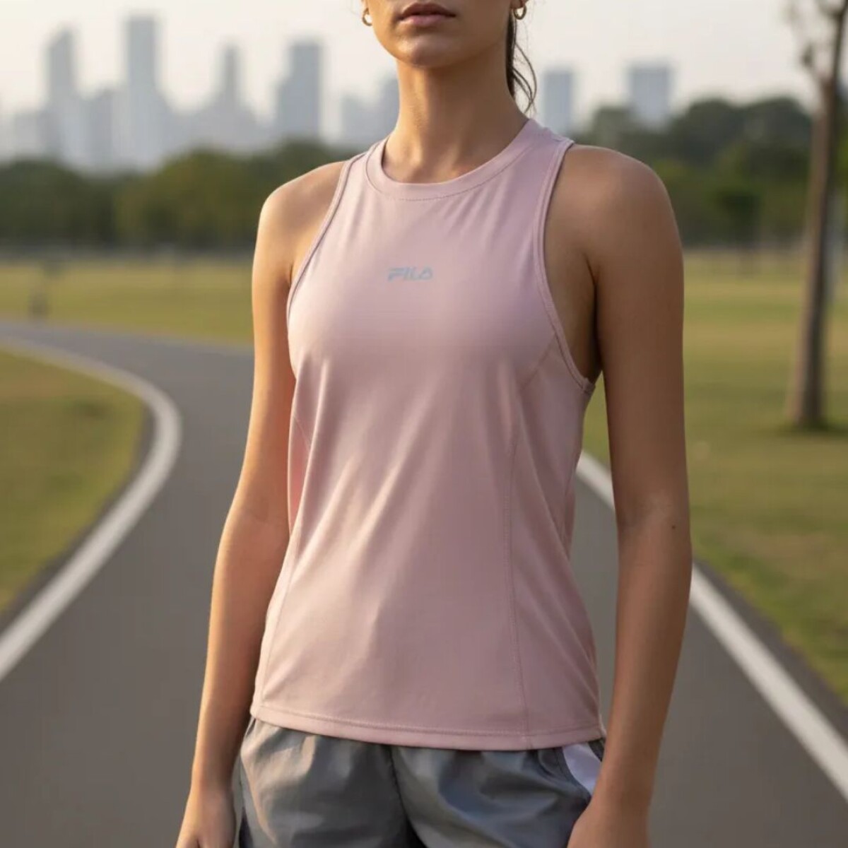 Musculosa Tipo Nadadora Core Run Fila - ROSA 