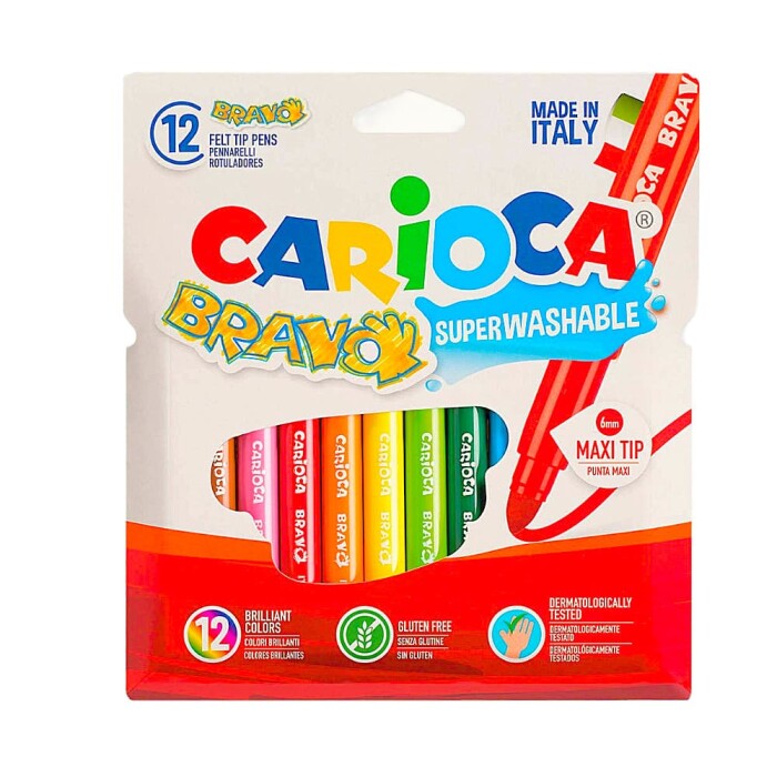 CARIOCA MARCADOR BRAVO WALLET CJ X 12 única